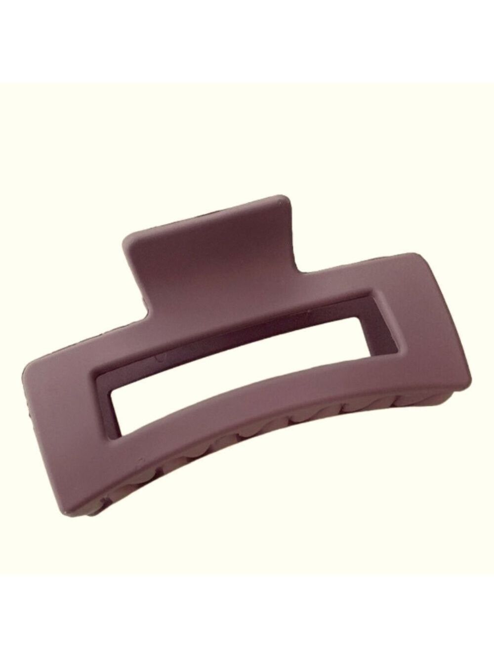 $10 (2 for $16) Large Matte Brown Mauve Hair Claw Clip Rectangular Crab Clip
